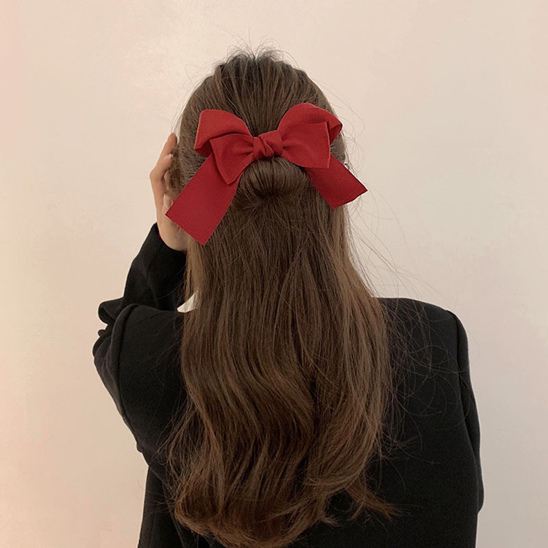 Dụng cụ cố định tóc đính nơ cô nàng Hàn Quốc cổ điển TOC32