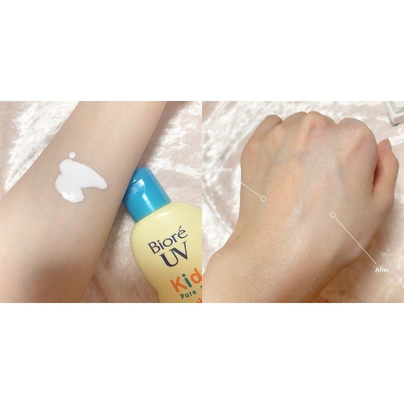 [Mới 2021] Kem Chống Nắng Biore UV Kids Pure Milk dạng sữa Trẻ Em SPF50+ PA+++ Nhật Bản 70ml