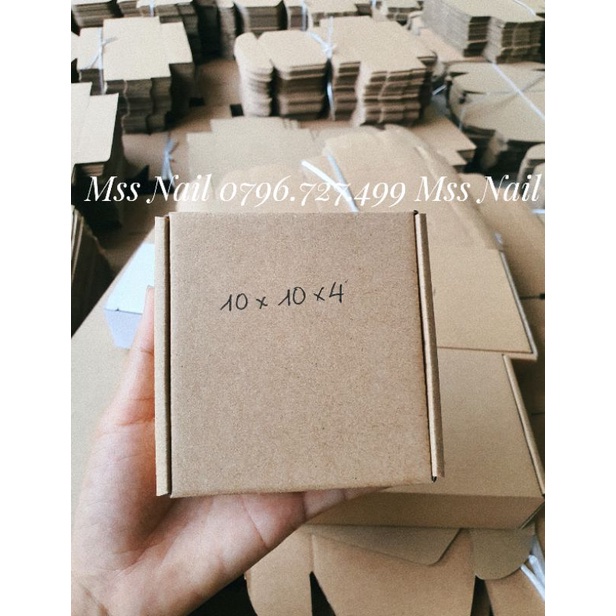 Hộp gói hàng, hộp gói móng úp, hộp gói nail box,  rơm gói hàng.