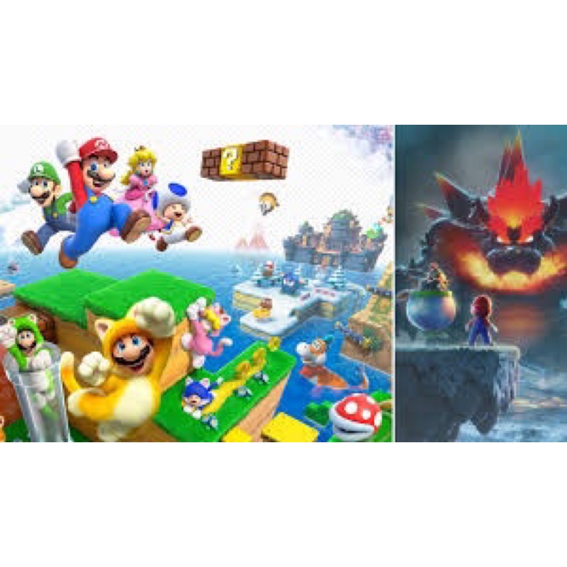 Đĩa game nintendo switch : Super Mario 3D World + Bowsers Fury - new seal