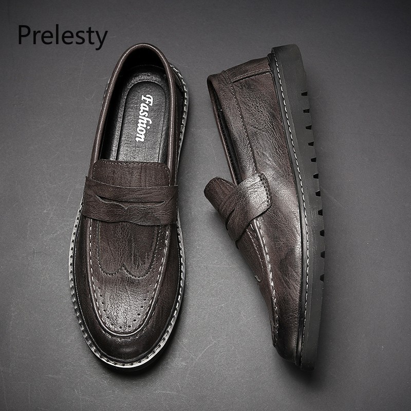 Lazy Leather Shoes For Men Office Fashion