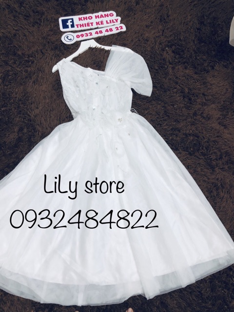 Ảnh và video thật 10000%   ĐẦM XÒE RỚT VAI KẾT HOA 3D