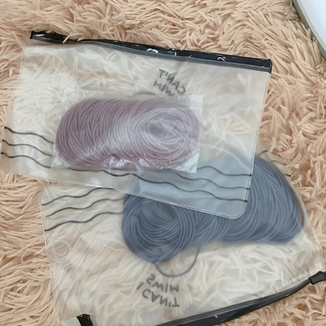 100 sợi dây thun kèm túi zip