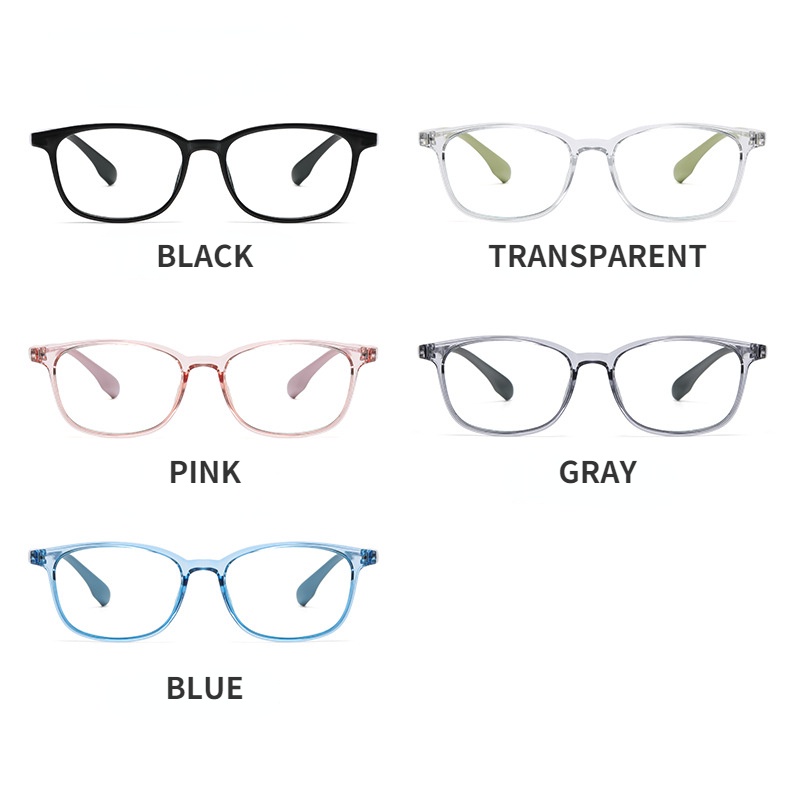 Mắt Kính Chống Ánh Sáng Xanh Hình Oval Thời Trang Cho Thanh Thiếu Niên