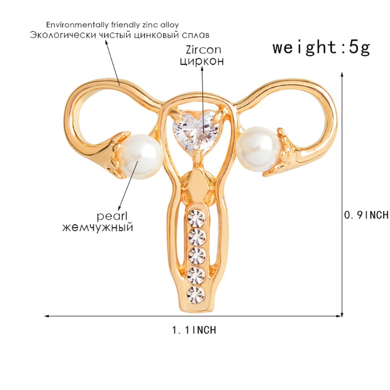 Vòng cổ Mặt Tráng Men Hình Womb Thời Trang Cho Nữ