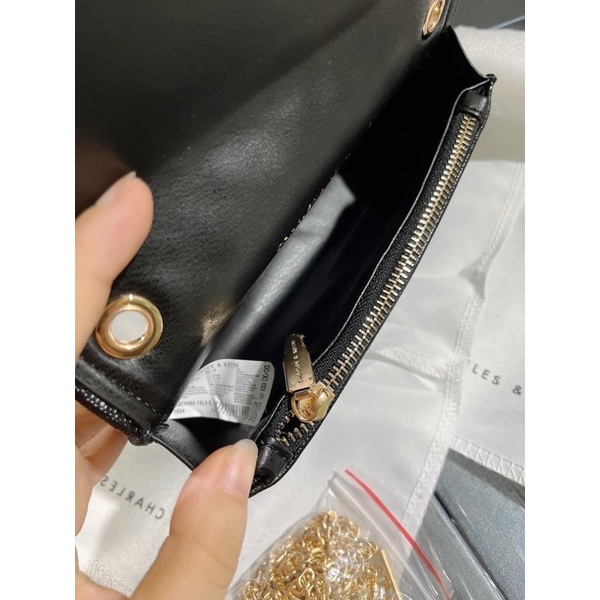 VÍ XUẤTTTTTT Trần ô Cầm Tay kèm dây đeo chéo (Full box)