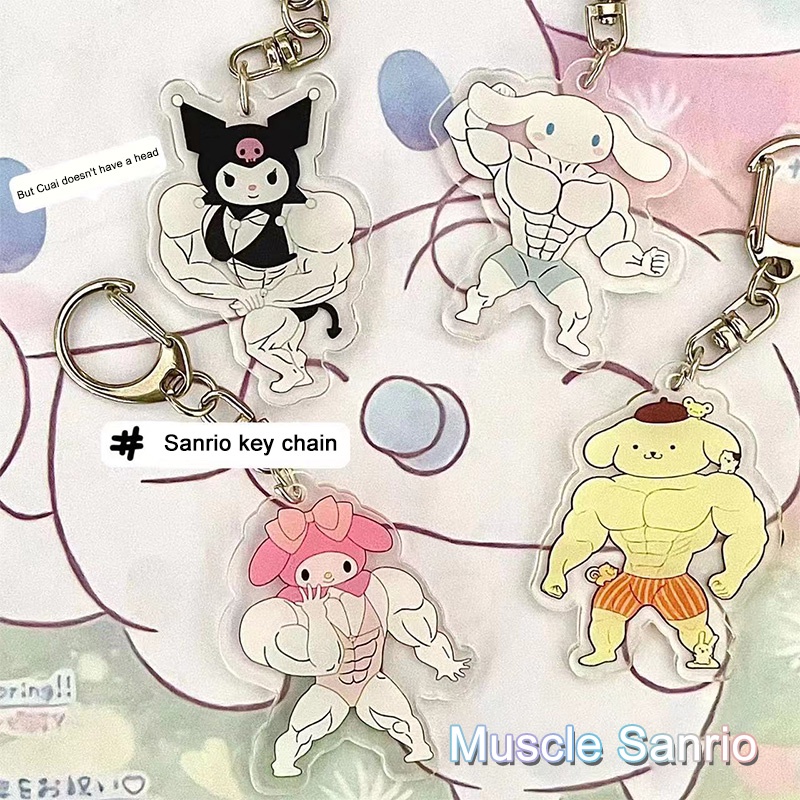 SANRIO Móc Khóa Hình Nhân Vật Hoạt Hình Kuromi Đáng Yêu