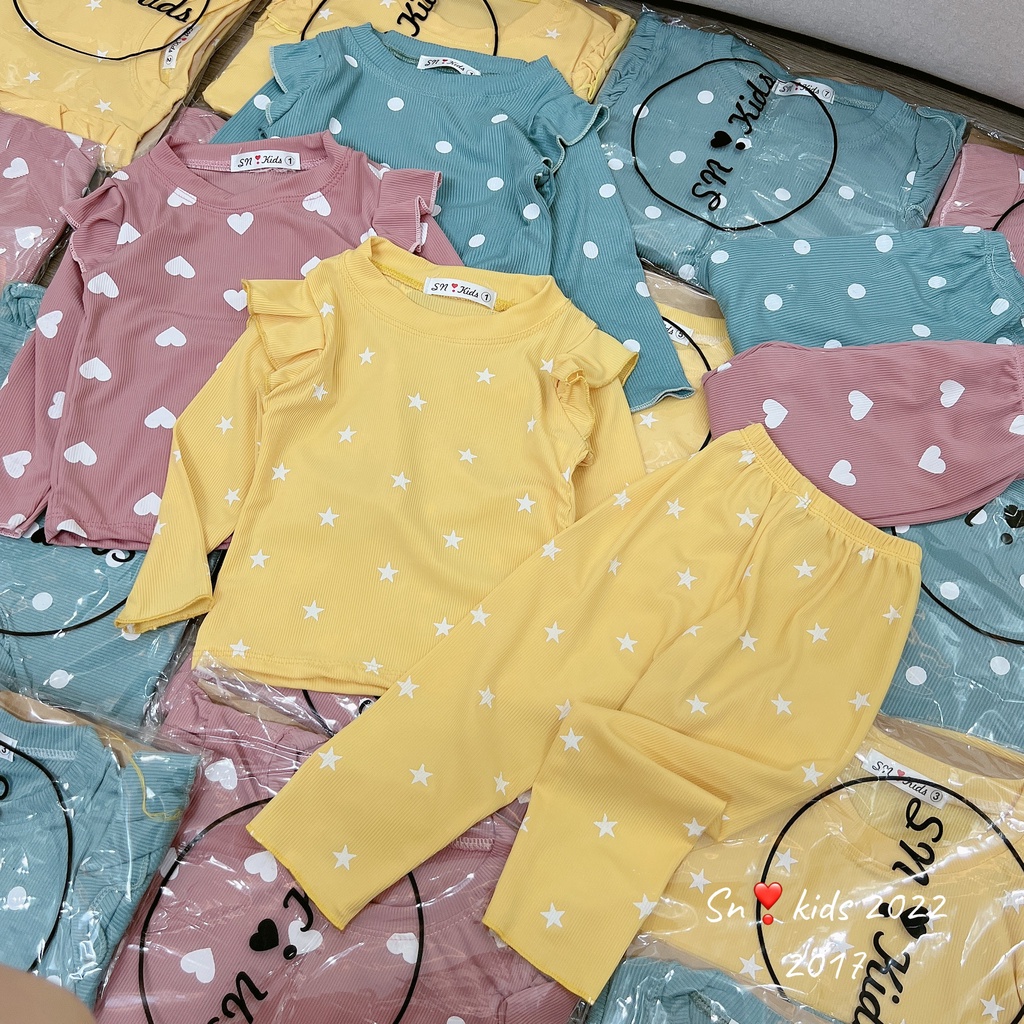 Bộ tăm tim sao tay bèo bé gái