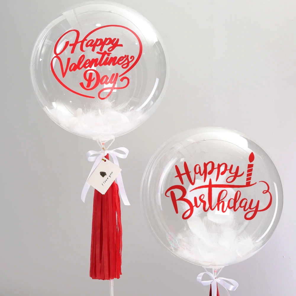 Decal Trang Trí Dán Tường Dán Bóng - Decal Sinh Nhật In Chữ Happy Birthday