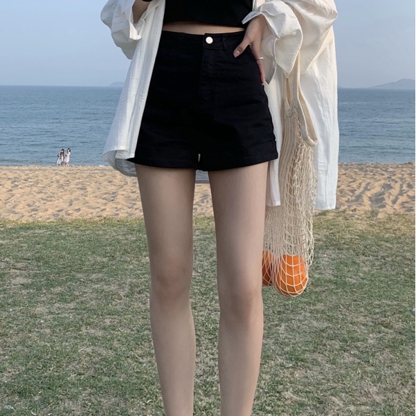 Quần Short Nữ Lưng Cao Ống Rộng Thời Trang Hàn Quốc