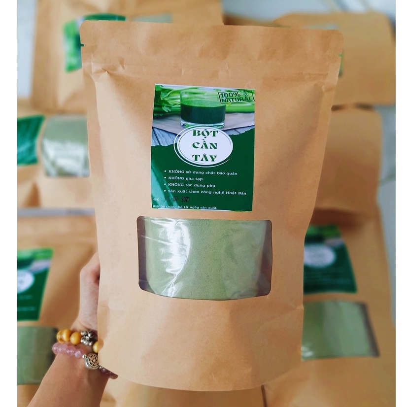 [SIÊU SALE] Bột Cần Tây 500g Sấy Lạnh Nguyên Chất Cao Cấp ( Đắp mặt, Detox, Đẹp da, Giữ Dáng, Thanh Lọc Cơ Thể)