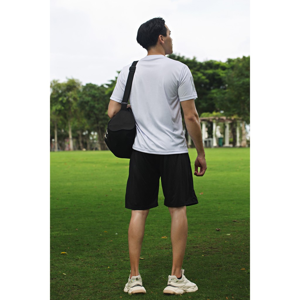 Áo thun thể thao, tập gym nam màu Trắng co dãn thời trang Kabuto