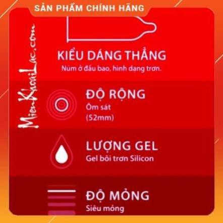 [Land50A - giảm giá 50% được xem hàng] Bao cao su Durex Pleasuremax hộp 3 chiếc