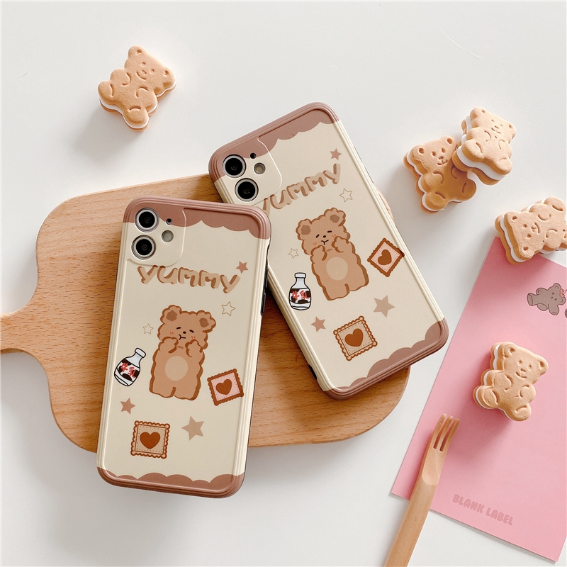 Ốp lưng iphone imd new bánh gấu 5/5s/6/6plus/6s/6splus/7/7plus/8/8plus/x/xr/xs/11/12/pro/max/plus/promax - Awifi Q1-6 | BigBuy360 - bigbuy360.vn