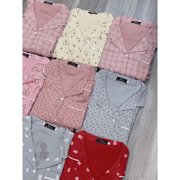 Pijama dài tay chất liệu dạ cao cấp | BigBuy360 - bigbuy360.vn
