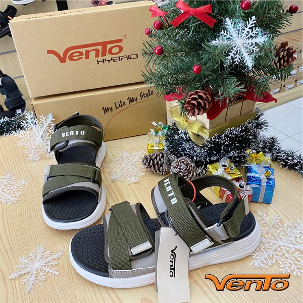 [Mã BMLTA50 giảm 50K đơn 150K] Sandal Vento Nam SD-NB57 Màu Kaki Trắng