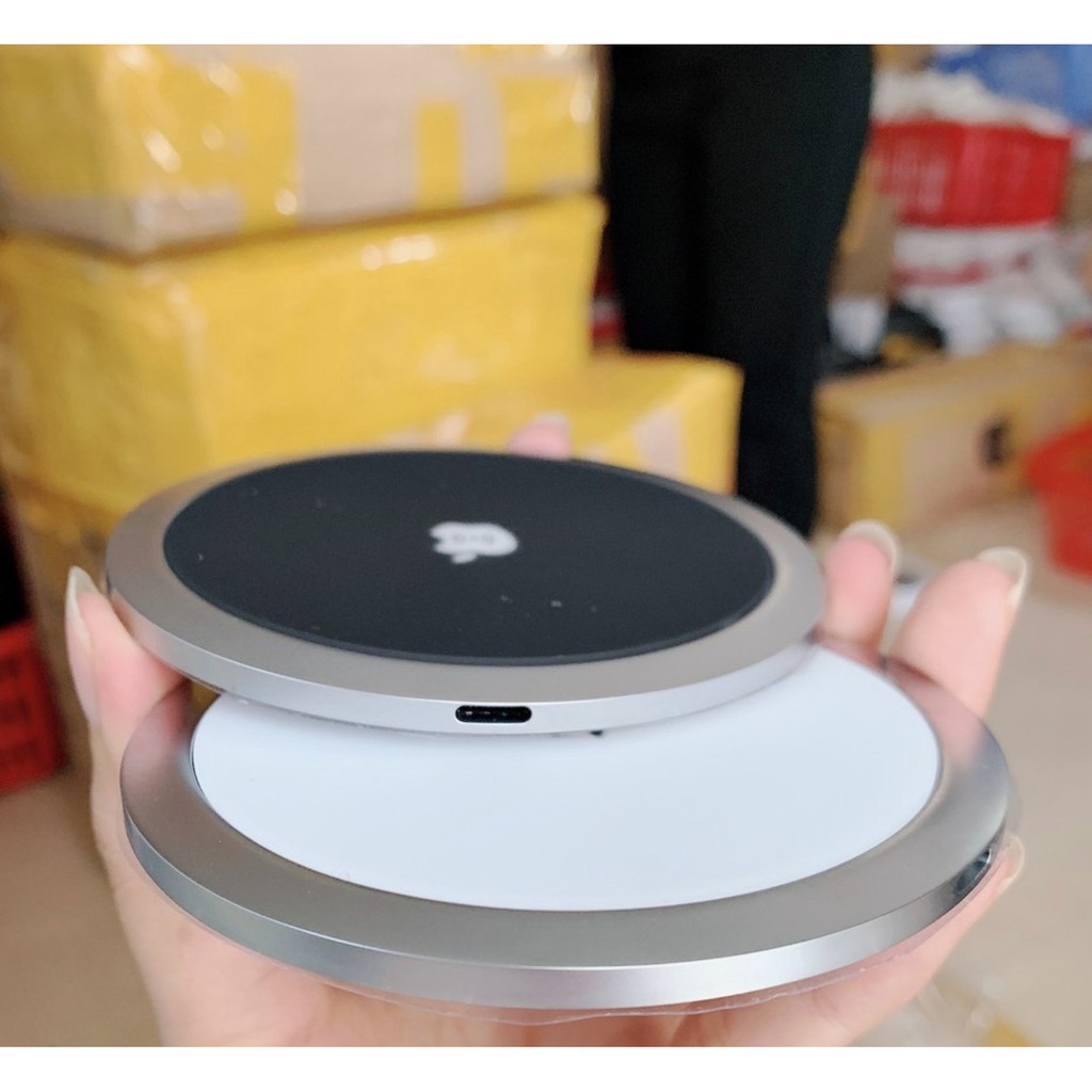 Đế Sạc Không Dây X13 Siêu Mỏng Cảm Ứng Wireless Charger Hỗ Trợ Sạc Nhanh Chuẩn Qi Xài Cho Apple Samsung iPhone Lightning