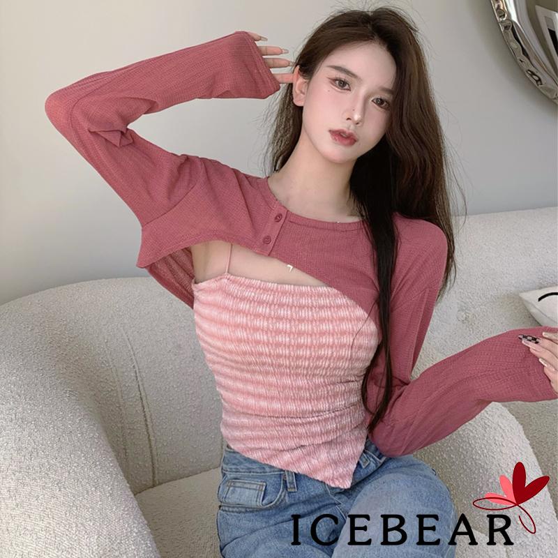 Áo croptop hai dây họa tiết răng cưa gợi cảm cho nữ