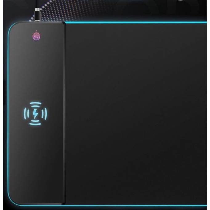 Lót chuột to 800x300mm, đèn led RGB tích hợp sạc không dây 15W, 10W