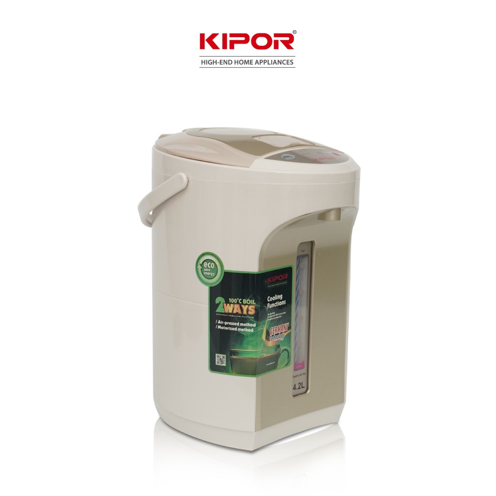 Bình thuỷ điện KIPOR KP-EP642-4,2L-Ruột bình inox 304-chế độ tự bật/ngắt,3 chế độ lấy nước-Bảo hành tại nhà 12 tháng