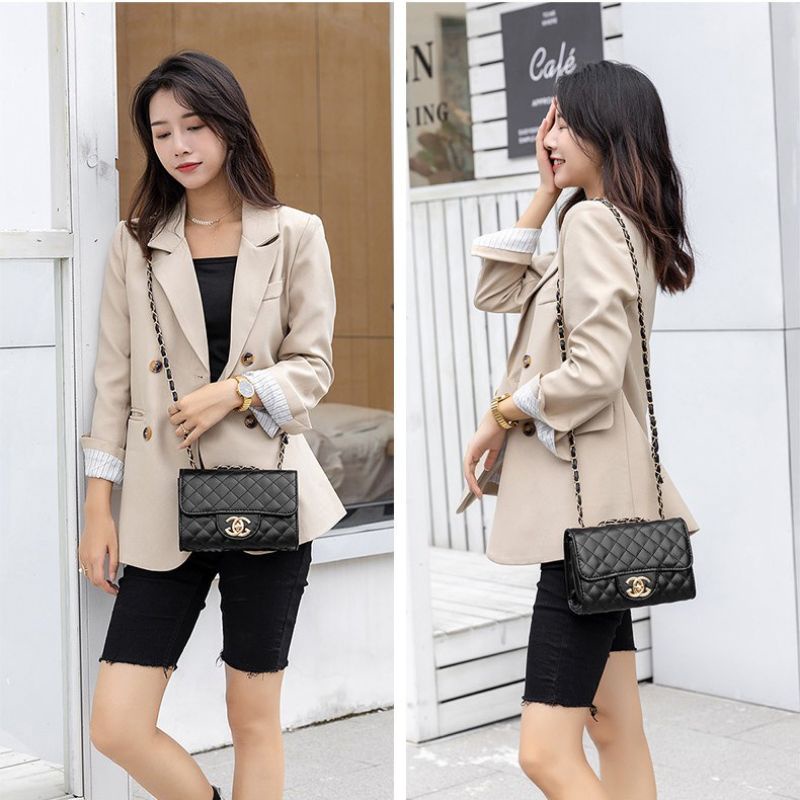 Túi xách nữ đeo chéo, túi đeo vai classic trần đi chơi phong cách đơn giản A225 - MEMIN