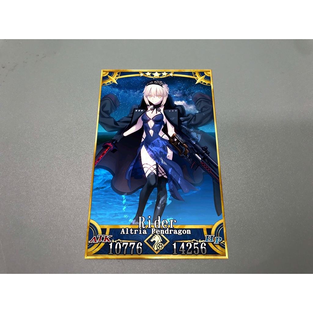 Thẻ bài sưu tầm custom card bánh xốp Fate Grand Order FGO Fate/Grand Order saber alter rider
