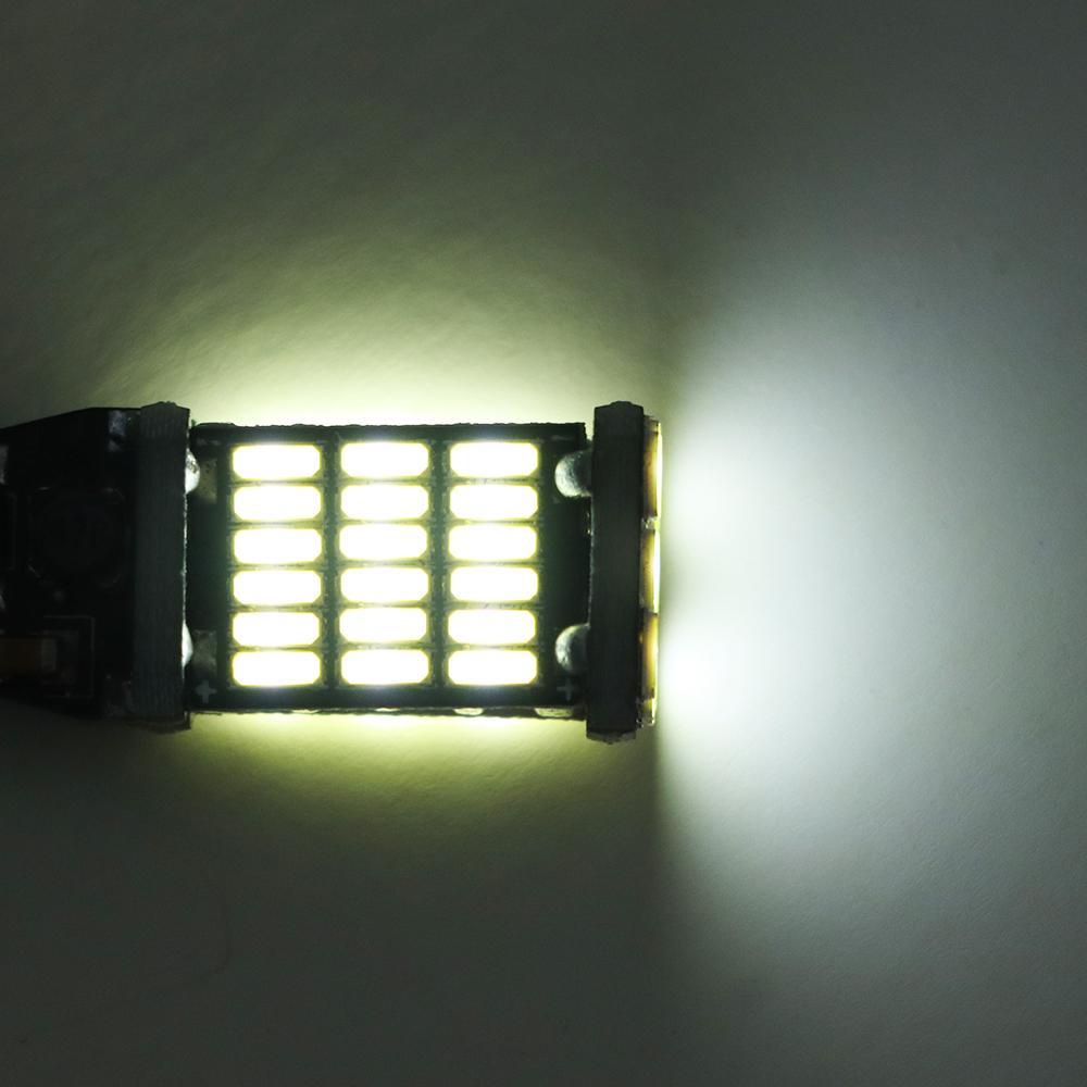 Đèn Led Lùi Xe Ánh Sáng Trắng DC 12V T15 W16W 45 SMD 4014 Thay Thế Cho Xe Hơi