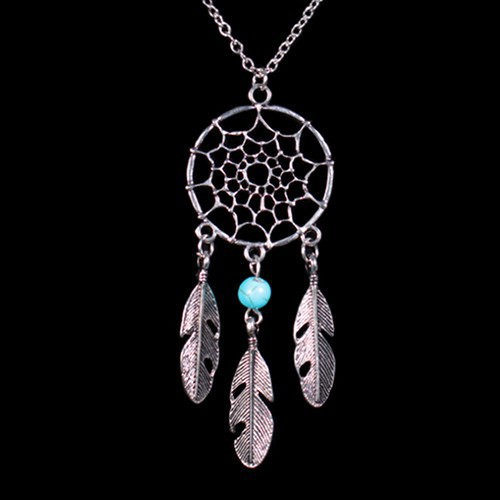 Dây chuyền mặt hình dreamcatcher bạc thời trang cho nữ