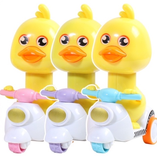 Đồ Chơi Vịt Con Chạy Xe Vespa Thú Vị NHỰA ĐẸP