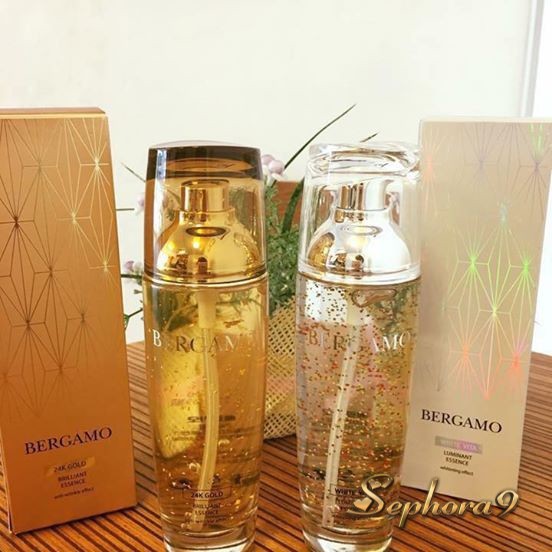 [ Siêu hiệu qủa] Tinh chất dưỡng trắng da Bergamo White Vita \ 24K Gold Luminant Essence 110ml