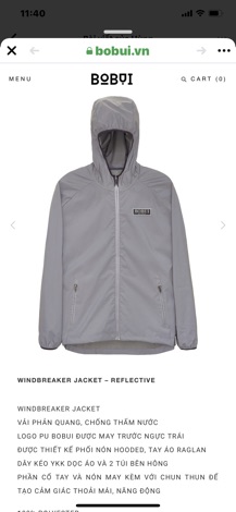 [Áo khoác] Jacket bobui phản quang