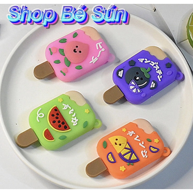 Móc Khoá Hình Que Kem Hoa a quả Siêu Xinh 4 -Màu/ Size lớn
