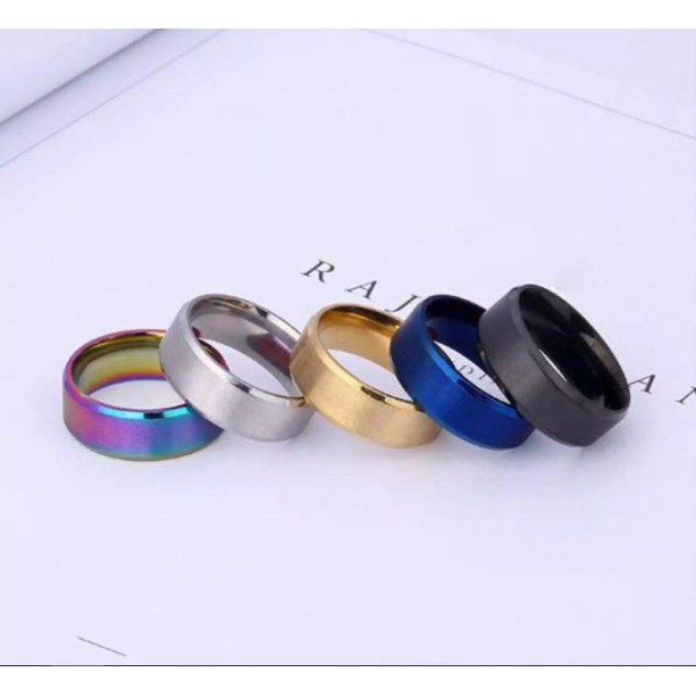 Nhẫn Nam Titatium Kiểu Trơn Đẳng Cấp Châu Âu- Nhẫn Đơn Không Gỉ Không Bay Màu Giá Siêu Rẻ