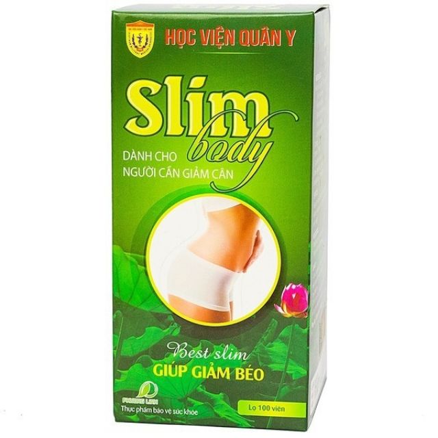 Bộ Giảm Cân 1 Slimbody + 4 Trà Slimutea - Học viện Quân Y