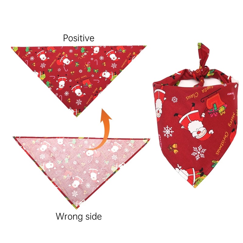 [Merry Christmas] Phụ Kiện Trang Trí Giáng Sinh Cho Thú Cưng Phong Cách Kerchief