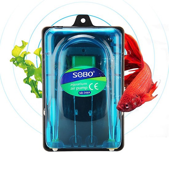 Máy sủi oxy mini 2 vòi SOBO SB-348A (5W - 8L/PHÚT)