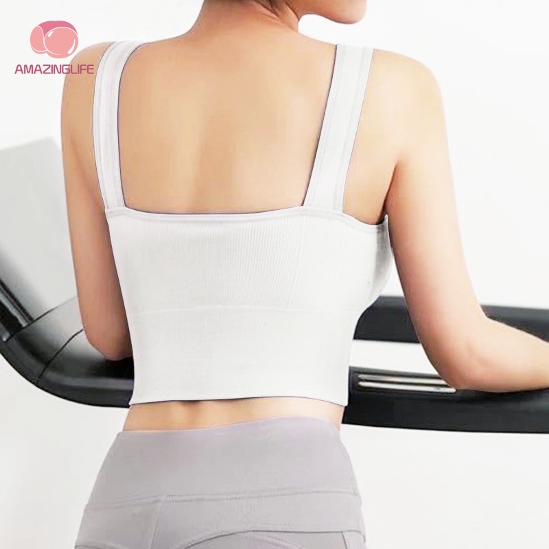 [Amazinglife] Áo Lót Thể Thao Nâng Ngực Thời Trang Đường Phố Gợi Cảm Thoáng Khí Cho Nữ