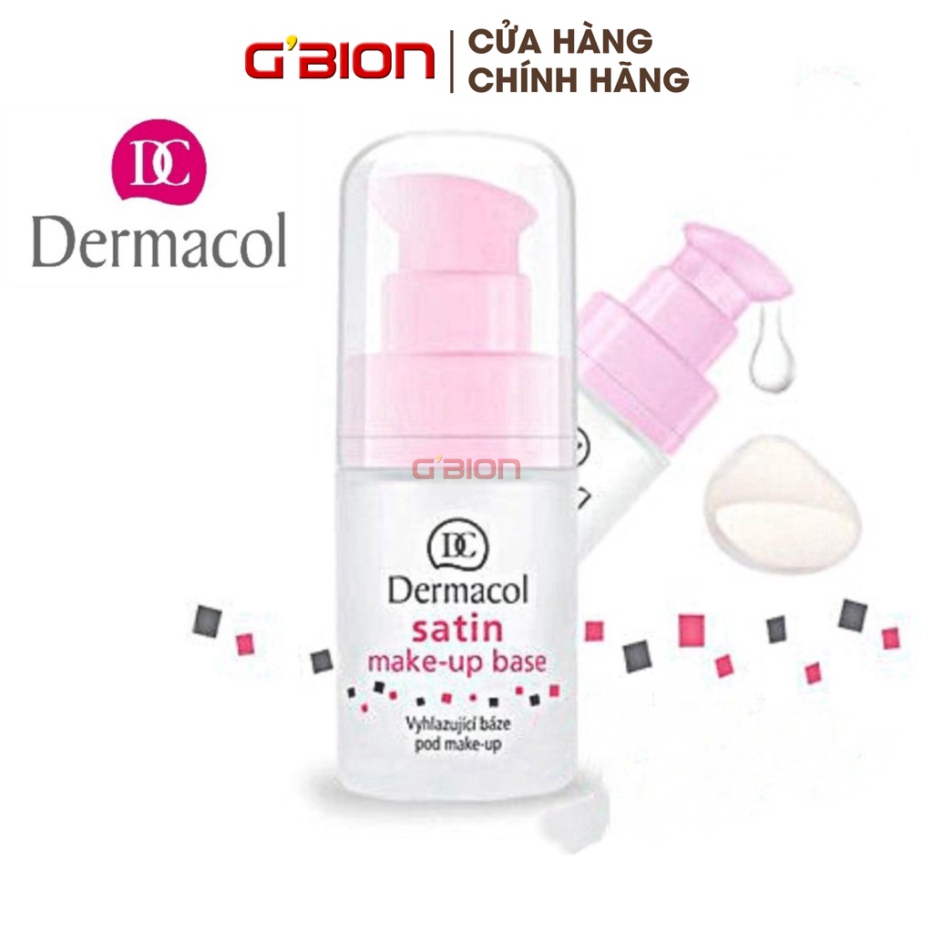 (gói mẫu Tester) Kem Lót Cho Da Khô Và Hỗn Hợp Dermacol Satin Make-Up Base 15ml