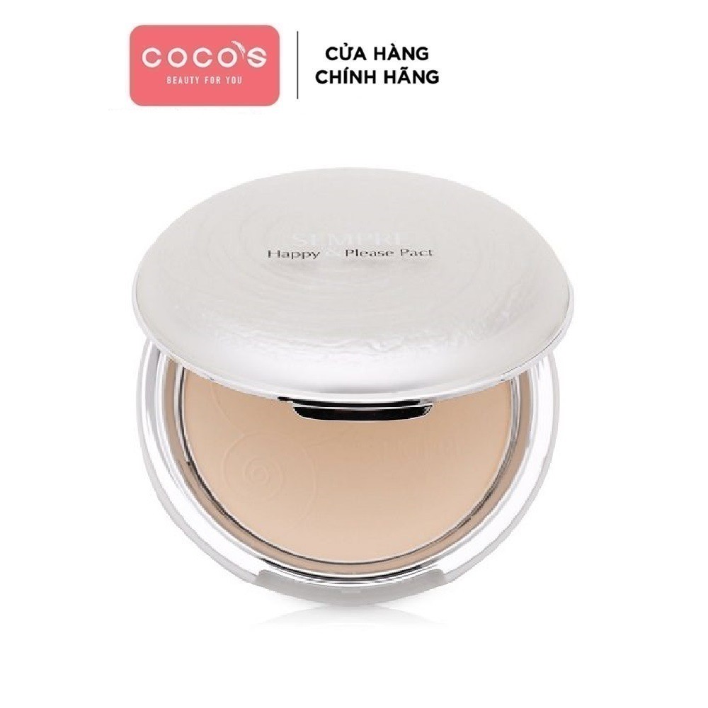 [Mã COSCOCOT4 -8% đơn 250K] Phấn phủ siêu mịn Geo Sempre Happy &amp; Please Pact 22G - [HỘP TRẮNG]