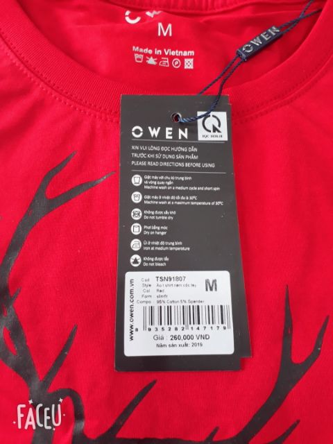 Áo thun nam Owen sale 50%