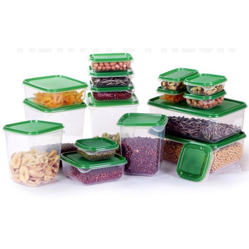 Bộ hộp 17 món - set 17 hộp nhựa cao cấp đựng thực phẩm bảo quản tủ lạnh
