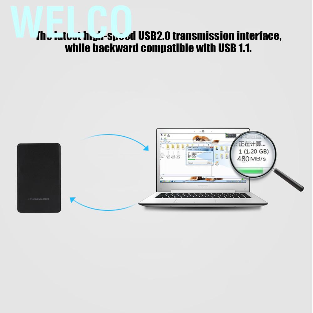 Ổ Cứng Ngoài Welco 2.5 "Sata Usb 2.0 Hỗ Trợ 2tb