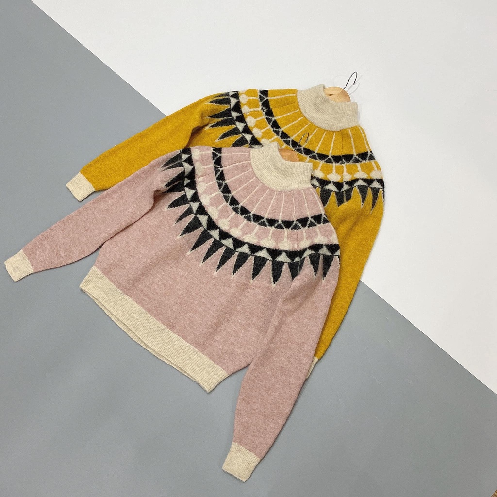Áo len trám Vero Moda 02 màu hồng và vàng