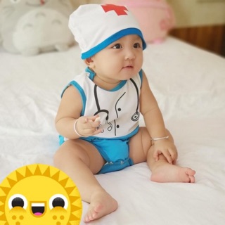 ÁO BÁC SĨ CHO BÉ YÊU SIÊU CƯNG - QUẦN ÁO CHO BÉ