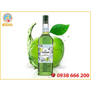 SIRO GIFFARD TÁO XANH 1L - GIFFARD GREEN APPLE SYRUP