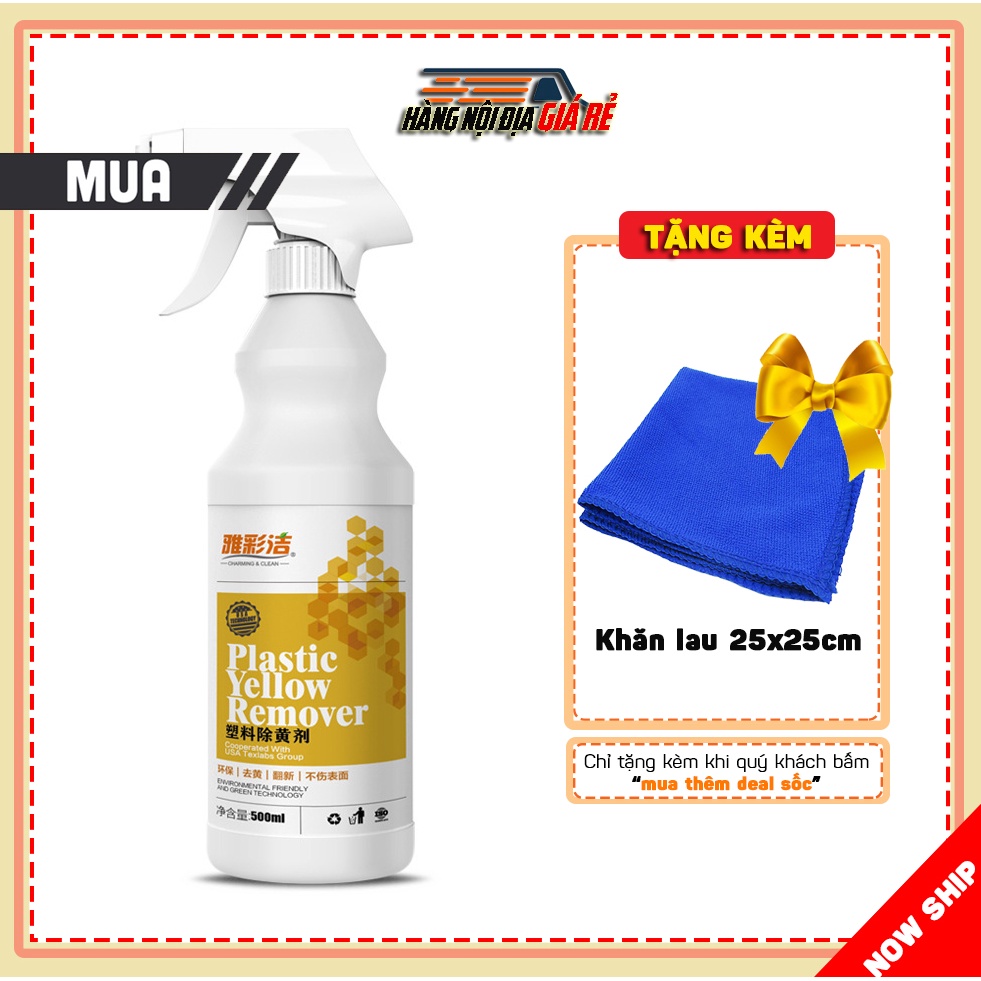 Dung Dịch Tẩy Vết Ố Vàng Và Làm Trắng Đồ Nhựa TEXLABS 500ML