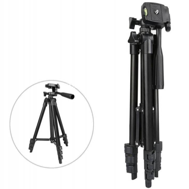 Chân đế chụp ảnh, quay video, chụp hình, livetream Tripod 3120A Tặng Kèm Đầu Kẹp Điện Thoại