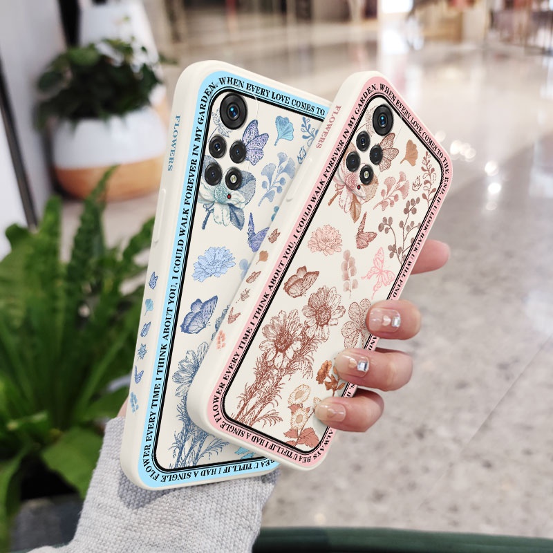 Ốp Điện Thoại Hình Hoa Phong Cách Vintage Cho Xiaomi Redmi Note 11 11s Pro plus + 11T 4G 5G