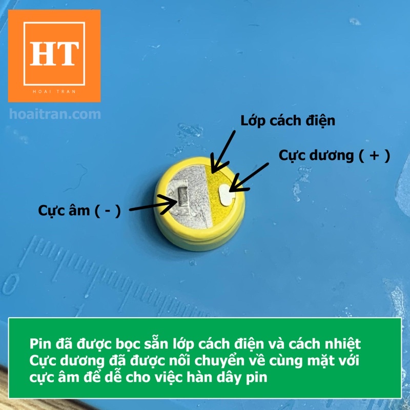 Pin Li-ion 3,6V 65mAh LIR1254 cho tai nghe Samsung galaxy Buds và các loại tai nghe Bluetooth TWS