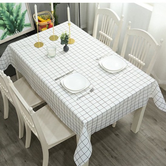 KHĂN TRẢI BÀN NHỰA PVC trải bàn ăn dễ lau bẩn, khăn decor bàn học bàn tiệc trang trí chụp ảnh